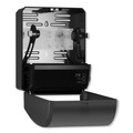 Towel Dispensers | Tork 771728 12.32 in. x 9.32 in. x 15.95 in. Electronic Hand Towel Roll Dispenser for 7.5 in. Rolls - Black (1/Carton) image number 2