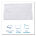 Dinner Napkins | Boardwalk BWK8321 15 in. x 17 in. 2-Ply 1/8-Fold Dinner Napkins - White (10/Carton) image number 7
