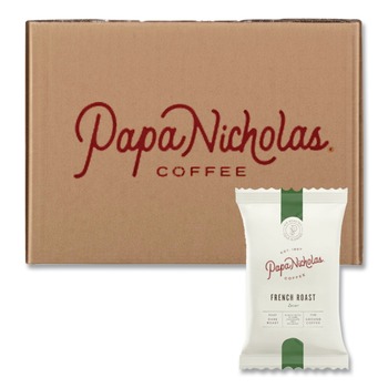 DECAFFEINATED | PapaNicholas Coffee 25186 Premium Coffee - Decaffeinated French Roast (18/Carton)