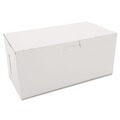 Bakery Boxes & Containers | SCT SCH 0949 4 in. x 9 in. x 5 in. Non-Window Paper Bakery Boxes - White (250/Carton) image number 0