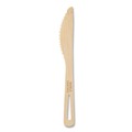 Disposable Knives | World Centric KN-BB-67 6.7 in. Bamboo Cutlery Knife - Natural (2000/Carton) image number 0