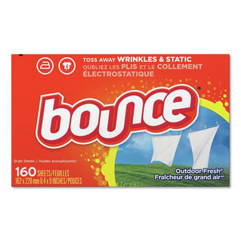 Bounce 80168BX Fabric Softener Sheets - Outdoor Fresh (1/Box)