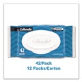 Hand Sanitizing Wipes | Cottonelle 44932 Fresh Care 3.75 in. x 5.5 in. 1-Ply Flushable Cleansing Cloths - White (12/Carton) image number 5