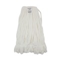 Mop Heads | Boardwalk BWK8003 Enviro Clean Looped Mop Head With Tailband - Large, White (12/Carton) image number 0