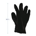 Food Service Disposable & Single Use Gloves | Boardwalk BWK396MBX 4.4 mil General Purpose Powder-Free Disposable Nitrile Gloves - Medium, Black (100/Box) image number 8