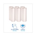 High-Density Trash Bags | Boardwalk V8647ENKR01 43 in. x 47 in. 56 gal. 19 Microns High-Density Can Liners - Natural (150/Carton) image number 3