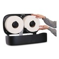 Toilet Tissue Dispensers | GEN R4200BK 11.6 in. x 4.84 in. x 19.95 in. Twin JBT Tissue Dispenser - Black image number 3