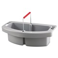 Waste Receptacle Accessories & Dollies | Rubbermaid Commercial FG264900GRAY 2-Compartment 16 in. x 9 in. x 5 in. Maid Caddy - Gray image number 0