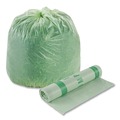 Repro Trash Bags | Stout by Envision E4248E85 EcoSafe-6400 42 in. x 48 in. 0.85 mil. 48 Gallon Compostable Bags - Green (40/Box) image number 0