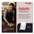 Cleaning Cloths & Wipes | WypAll 34607 176/Box L20 Brag Box Wipers - White image number 5