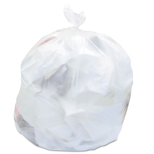 High-Density Trash Bags | Heritage V4831RN R01 24 in. x 31 in. 6 mic. 16 gallon High-Density Waste Can Liners - Natural (50 Bags/Roll, 20 Rolls/Carton) image number 0