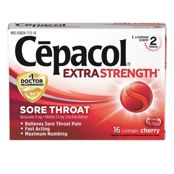  | Lysol 63824-71016 Extra Strength Sore Throat Lozenge - Cherry (384/Carton)