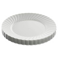Plates | WNA RSCW91512W 9 in. Diameter Classicware Dinnerware Plastic Plates - White (12/Pack) image number 0