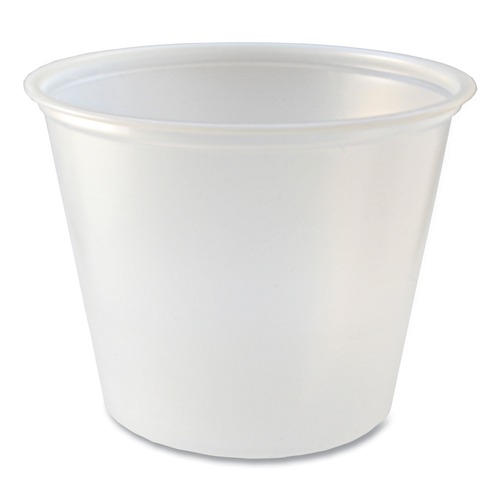 Cups | Fabri-Kal 000000000009500518 5.5 oz. Plastic Portion Cups - Translucent (20/Carton) image number 0