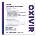 Disinfecting & Cleaning Solutions | Diversey Care 101106009 2.5 L Bottle Oxivir Three 64 - Surfectant Scent (2/Carton) image number 3