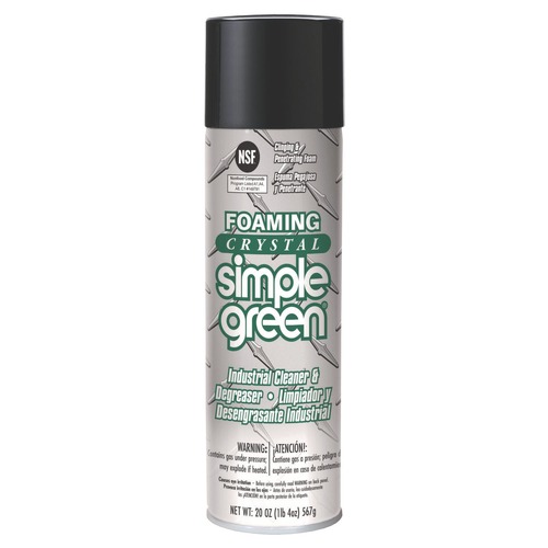 Industrial Cleaning Products | Simple Green 0610001219010 Crystal 20 oz Aerosol Spray Foaming Industrial Cleaner and Degreaser (12/Carton) image number 0