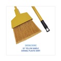 Brooms | Boardwalk BWKBRMAXIL 55 in. Handle Corn Fiber Angled-Head Lobby Brooms - Yellow (12/Carton) image number 3