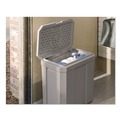 Storage | Suncast BMBX300D 23.75 in. x 15.75 in. x 23.75 in. 28 gal. Salt Box - Dove Gray image number 2