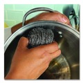 Grill Scrubbers | Boardwalk 83LGI Stainless Steel Scrubber - Medium, Steel Gray (72/Carton) image number 6