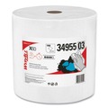Perforated Roll & Hand Towels | WypAll 34955 12.2 in. x 12.4 in. General Clean Jumbo Roll X60 Cloths - White (1/Carton) image number 0