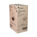 Food Storage Containers & Lids | Pactiv Corp. DC858100B000 38 oz 8.5 x 8.5 x 3 EarthChoice Vented Dual Color Microwavable Plastic Hinged Lid Container - Black/Clear (150/Carton) image number 1