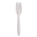 Disposable Forks | SOLO F6OW Style Setter Medium Weight Polypropylene Fork Cutlery - White (1000/Carton) image number 6