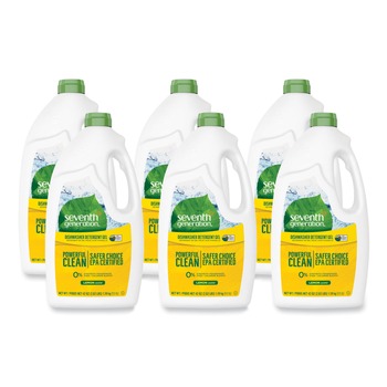DISHWASHING DETERGENTS | Seventh Generation SEV 22171 42 oz. Bottle Natural Automatic Dishwasher Gel - Lemon (6/Carton)