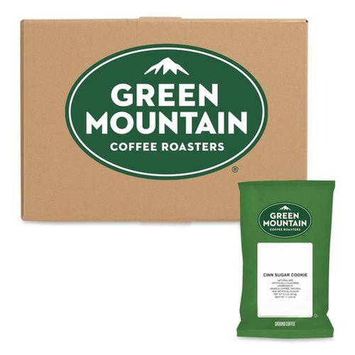 Coffee - Caffeinated | Green Mountain Coffee 5000349886 2.2 oz. Coffee Fraction Packs - Cinnamon Sugar Cookie (50/Carton) image number 0