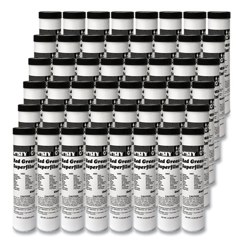 Lubricants & Penetrants | Misty 1003057 14 oz. Tube NLGI #2 Red Grease (48/Carton) image number 0