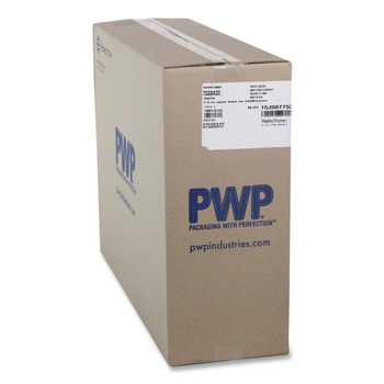 Pactiv Corp. 75SBASE 7.5 x 7.5 x 0.56 Recycled Plastic Brownie Container - Black (195/Carton)