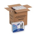 Disposable Knives | Dixie KM507 Heavy Mediumweight Plastic Knives - Black (1000/Carton) image number 0