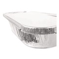 Steam Table Parts | Handi-Foil HFA 403025 6.4 in. x 12.7 in. x 0.5 in. Steam Pan Foil Lids for One-Third Size Pan (200/Carton) image number 3