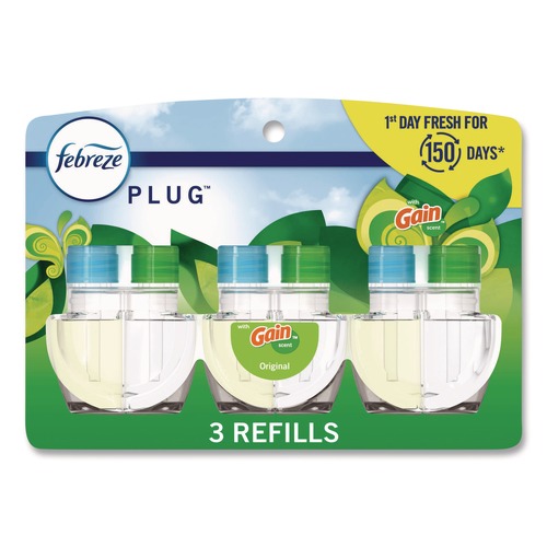 Air Fresheners & Odor Eliminators | Febreze 80781111 2.63 oz. PLUG Air Freshener Refills - Gain Scent (6 Packs/Carton) image number 0