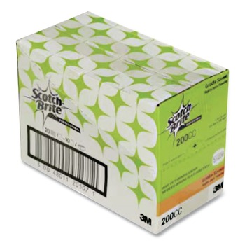 GRILL SCRUBBERS | Scotch-Brite PROFESSIONAL 200CC 4 x 5.5 Griddle Screen - Gray (200/Carton)