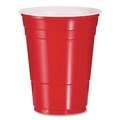 Cups | Dart P16R 16 oz. Plastic Cold Drink Party Cups - Red (50/Pack) image number 1
