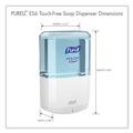Soap Dispensers | PURELL 6430-01 1200 mL 5.25 in. x 8.8 in. x 12.13 in. ES6 Soap Touch-Free Dispenser - White image number 4
