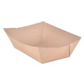 Food Trays & Liners | SCT SCH 0525 3 lbs. Capacity Paper Eco Food Trays - Brown (500/Carton) image number 0