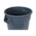 Indoor Waste Receptacles | Boardwalk 3485198 32 Gallon Linear-Low-Density Polyethylene Round Waste Receptacle - Gray image number 1