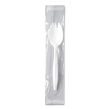 Disposable Sporks | SOLO MOW6-0007 Individually Wrapped Regal Mediumweight Plastic Cutlery Spork - White (1000/Carton) image number 0