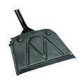 Dust Pans | Boardwalk 528147 12 in. x 14 in. 20-Gauge Steel Dust Pan with 5 in. Handle - Black (12/Carton) image number 2
