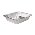 Steam Table Parts | Handi-Foil 32135 10.38 in. x 12.75 in. Half-Size Deep Aluminum Steam Table Pans (100/Carton) image number 1