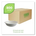 Bowls | Eco-Products EP-BL16CNFA Vanguard 16 oz. Renewable and Compostable Sugarcane Bowls - White (800/Carton) image number 7