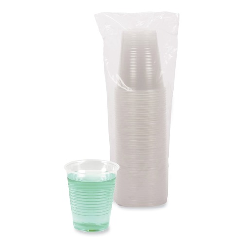 Cups | Boardwalk BWKTRANSCUP12PK 12 oz. Polypropylene Plastic Cold Cups - Translucent (50 /Pack) image number 0