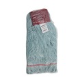 Mop Heads | Boardwalk BWK1400LCT EchoMop with Looped-End Synthetic/Cotton Wet Mop Head - Large, Blue (12/Carton) image number 1