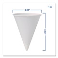 Cups | SOLO 4BR-2050 ProPlanet Seal 4 oz. Cone Cold Water Paper Cups image number 3