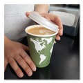 Cup Lids | Eco-Products EP-ECOLID-W 10 - 20 oz. EcoLid Renewable/Compostable Hot Cup Lid - White (800/Carton) image number 7