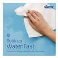 Perforated Roll & Hand Towels | Kleenex 25630 7.5 in. x 700 ft. 1-Ply Hard Roll Paper Towels with Premium Absorbency Pockets - White/Green Core (6-Rolls/Carton) image number 5