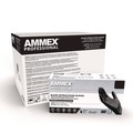 Janitorial Disposable & Single Use Gloves | Ammex ABNPF48100 9.5 in. Long 3 mil Powder-Free Nitrile Exam Gloves - X-Large/Black (1000/Carton) image number 1
