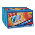 Scouring Pads & Sticks | Brillo 21034 Estracell 4.5 in. x 2.75 in. No-Scratch Kitchen Sponges - Blue (8/Carton) image number 2