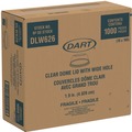 Cup Lids | Dart DLW626 Open-Top Dome Lid for 16 oz. to 24 oz. Plastic Cups - Clear (1000/Carton) image number 0